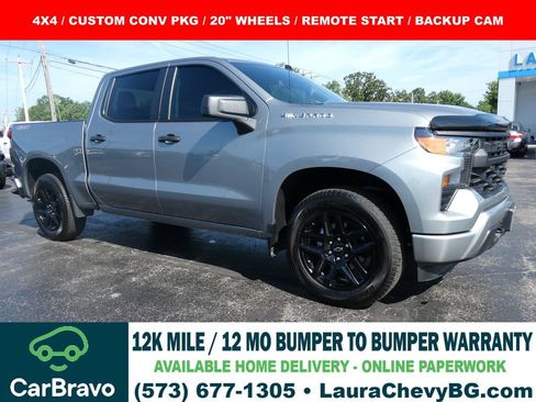 Certified 2023 Chevrolet Silverado 1500 Custom AWD/4WD image 1