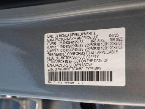New 2026 Honda Pilot Black Edition image 36