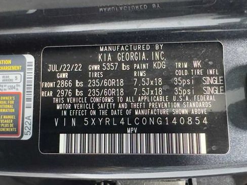 Used 2022 Kia Sorento S FWD image 37