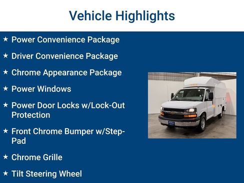 New 2025 Chevrolet Express 3500 Work Van w/ Power Convenience Package image 3