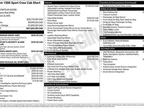 Used 2018 RAM 1500 Sport w/ Sport Premium Group AWD/4WD image 39