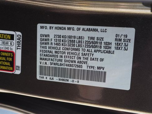 Used 2019 Honda Odyssey EX-L image 31