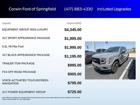 Used 2020 Ford F150 XLT w/ Equipment Group 302A Luxury AWD/4WD image 6