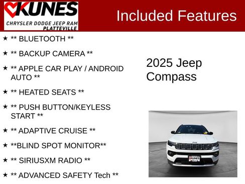 Used 2025 Jeep Compass Limited AWD/4WD image 2