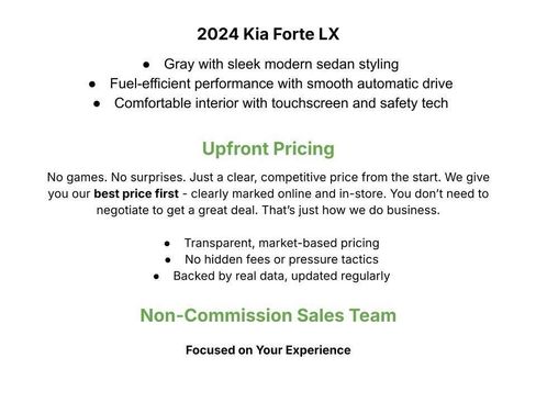 Used 2024 Kia Forte LXS w/ LXS Technology Package FWD image 3