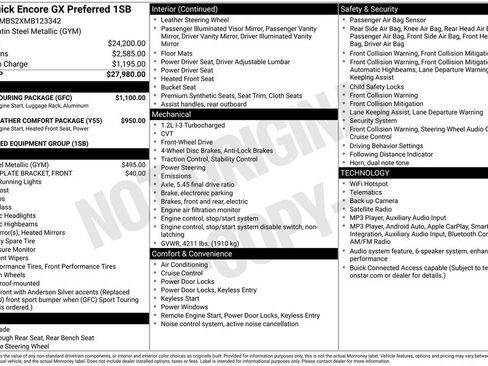 Used 2021 Buick Encore GX Preferred w/ Sport Touring Package FWD image 2