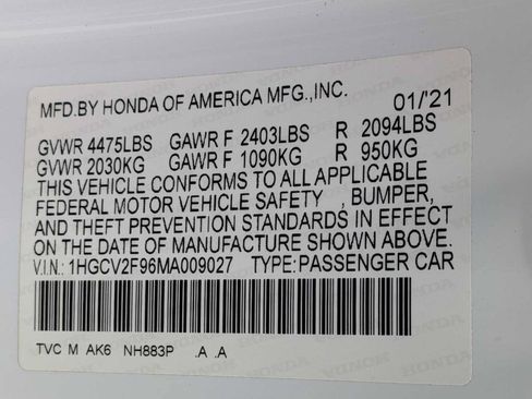 Used 2021 Honda Accord Touring image 32