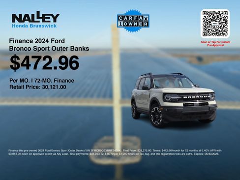 Used 2024 Ford Bronco Sport Outer Banks w/ Tech Package AWD/4WD image 3