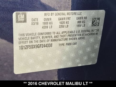 Used 2016 Chevrolet Malibu LT FWD image 29