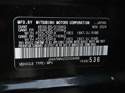 Used 2025 Mitsubishi Eclipse Cross SE AWD/4WD image 25