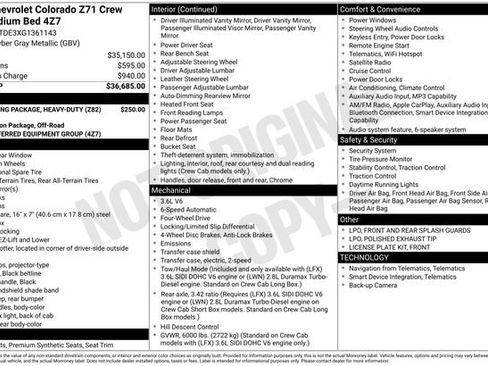 Used 2016 Chevrolet Colorado Z71 AWD/4WD image 20