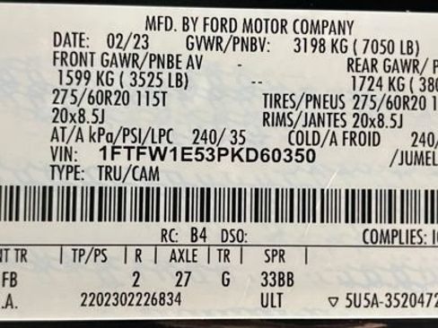 Used 2023 Ford F150 XLT w/ Equipment Group 302A High AWD/4WD image 54