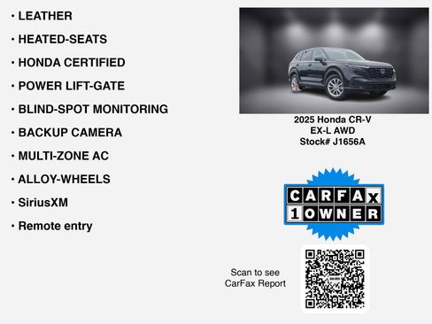 Used 2025 Honda CR-V EX-L image 7