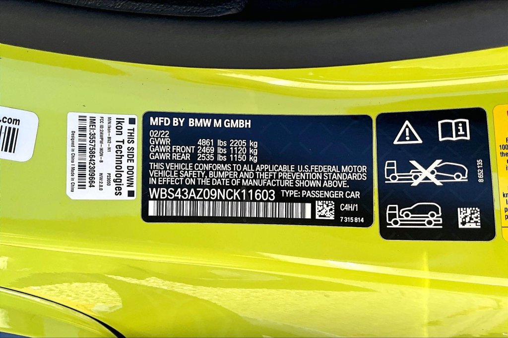 Used 2022 BMW M4 xDrive Competition w/ M Carbon Exterior Package AWD/4WD image 43