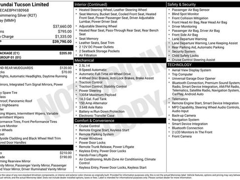 Used 2023 Hyundai Tucson Limited w/ Cargo Package AWD/4WD image 5