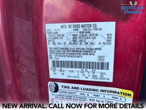 Used 2012 Ford F150 XLT w/ XLT Chrome Pkg image 14