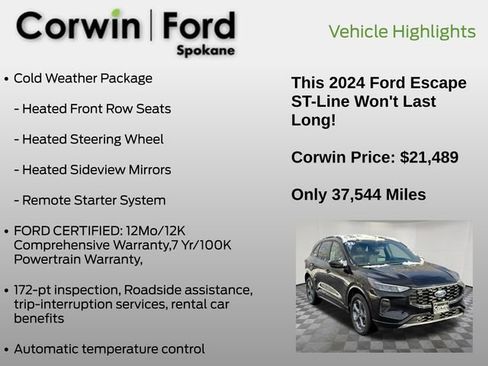 Used 2024 Ford Escape ST-Line image 7