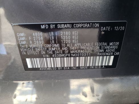 Used 2021 Subaru Legacy Touring XT image 29