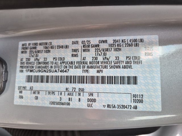 Used 2025 Ford Escape Active AWD/4WD image 25