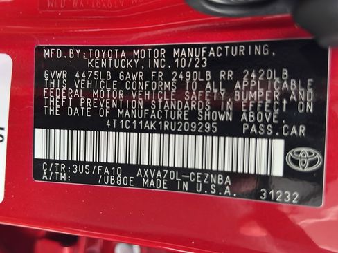 Certified 2024 Toyota Camry LE FWD image 24