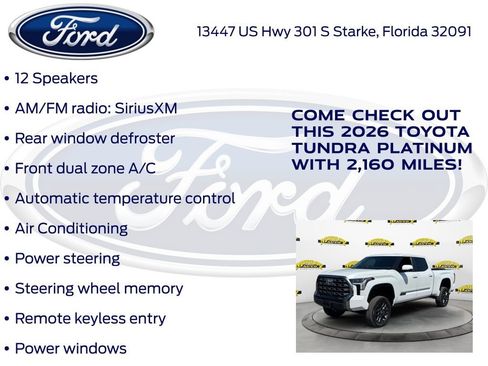 Used 2026 Toyota Tundra Platinum AWD/4WD image 20