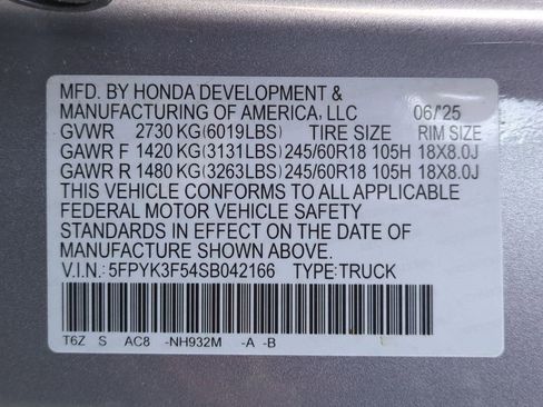 Used 2025 Honda Ridgeline RTL image 35