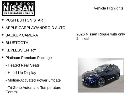 New 2026 Nissan Rogue Platinum w/ Platinum Premium Package image 8