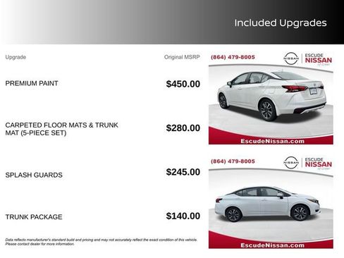 Certified 2025 Nissan Versa SV w/ Trunk Package FWD image 13