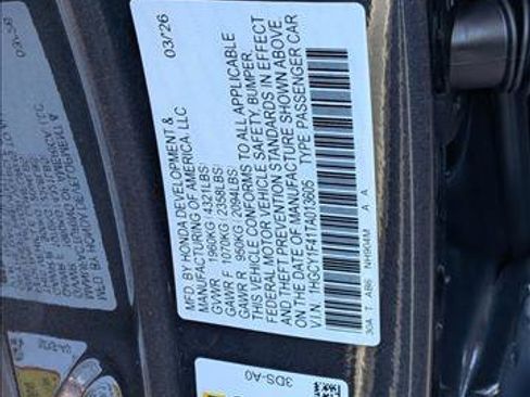 New 2026 Honda Accord SE image 17