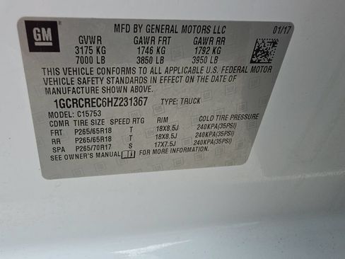 Used 2017 Chevrolet Silverado 1500 LT w/ All Star Edition RWD image 7