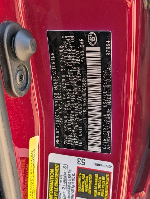 Used 2018 Toyota Camry XSE FWD image 29
