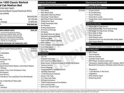Used 2022 RAM 1500 Warlock w/ Electronics Group AWD/4WD image 30
