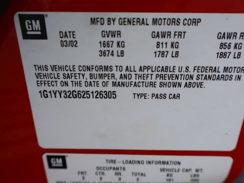 Used 2002 Chevrolet Corvette Convertible w/ Preferred Equipment Group2 image 35