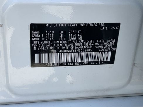 Used 2017 Subaru Legacy 2.5i Premium image 10