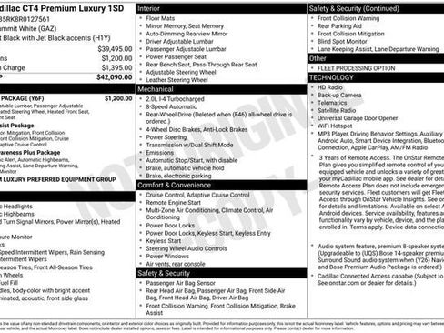 Certified 2024 Cadillac CT4 Premium Luxury w/ Climate Package RWD image 35