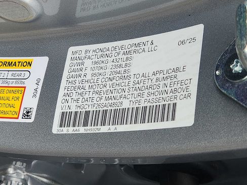 Certified 2025 Honda Accord LX image 26