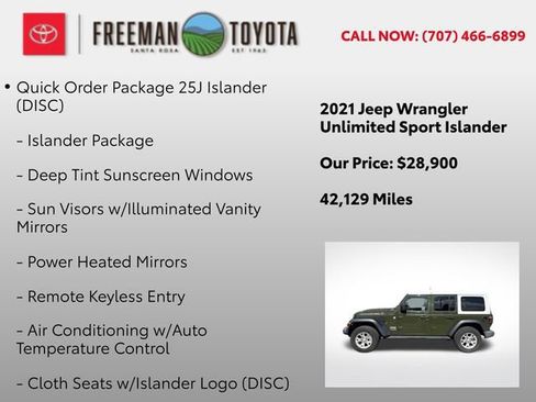 Used 2021 Jeep Wrangler Unlimited Sport AWD/4WD image 5