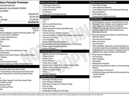 Certified 2024 Subaru Forester Premium image 28