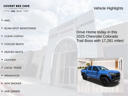 Used 2025 Chevrolet Colorado Trail Boss w/ Midnight Edition AWD/4WD image 6