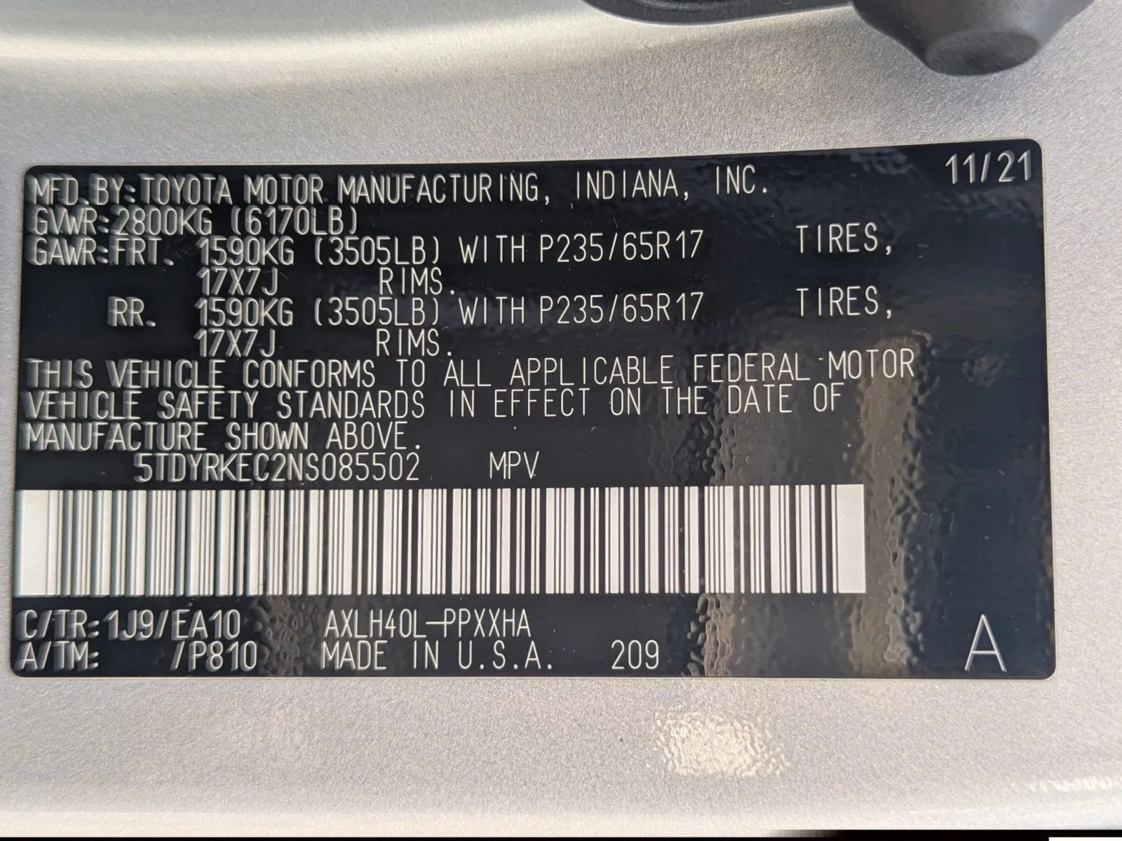 Used 2022 Toyota Sienna XLE FWD image 27