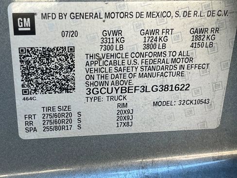 Used 2020 Chevrolet Silverado 1500 Custom w/ Custom Max Trailering Package AWD/4WD image 10