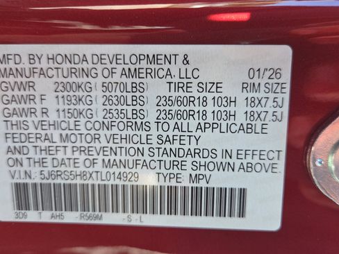 New 2026 Honda CR-V Sport-L image 26