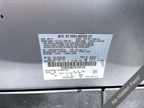 Used 2015 Ford Taurus SEL w/ Equipment Group 201A AWD/4WD image 28
