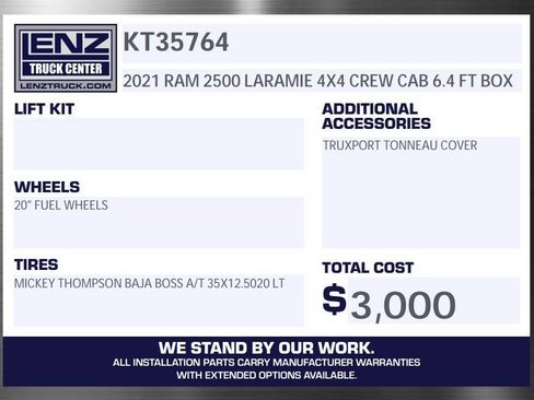 Used 2021 RAM 2500 Laramie w/ Safety Group AWD/4WD image 2