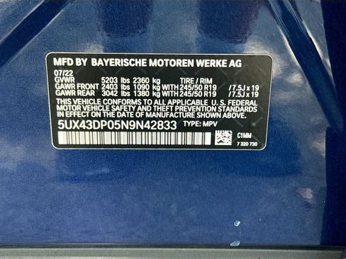 Used 2022 BMW X3 sDrive30i w/ Premium Package 2 RWD image 34
