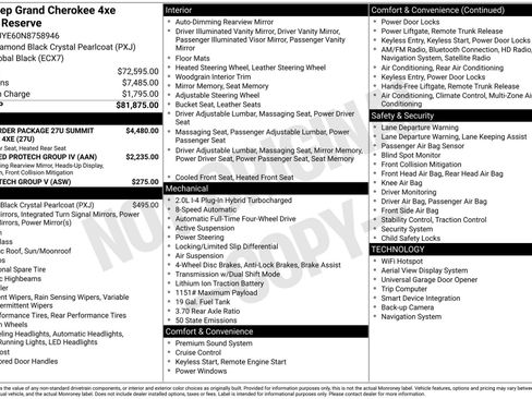 Used 2022 Jeep Grand Cherokee Summit AWD/4WD image 3