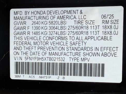 Certified 2026 Honda Passport TrailSport image 34