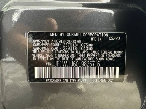Used 2020 Subaru WRX Limited AWD/4WD image 31