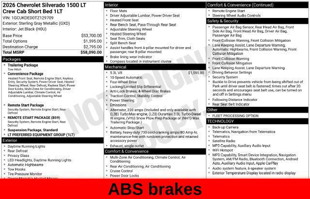 Used 2026 Chevrolet Silverado 1500 LT AWD/4WD image 53