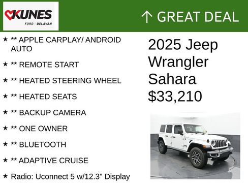 Used 2025 Jeep Wrangler Unlimited Sahara AWD/4WD image 2